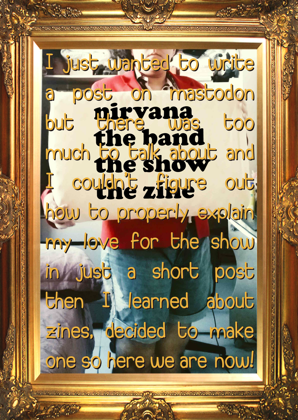 cover for nirvana the band the show the zine